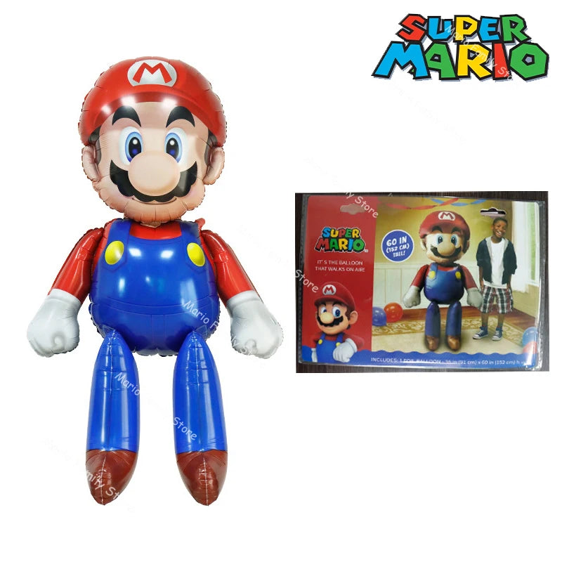 Super Mario Bros Anime 3D Cartoon Foil Balloons Kids Toys Birthday Gifts - Cyprus