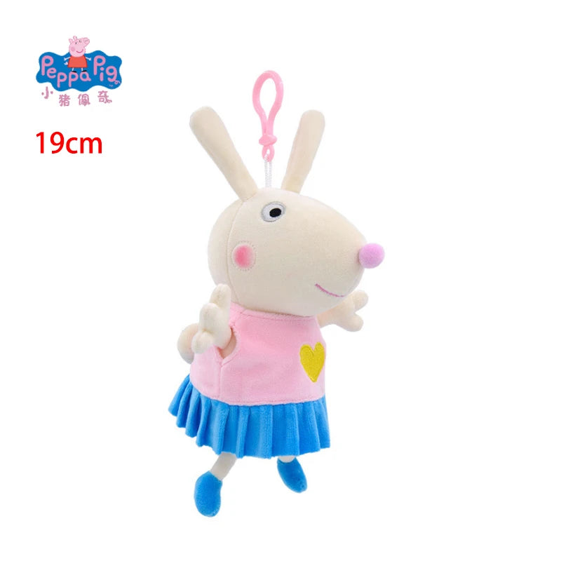 🔵 19 CM Peppa Pig Pendant Plush Doll Hanging Ornament Toy - Cyprus