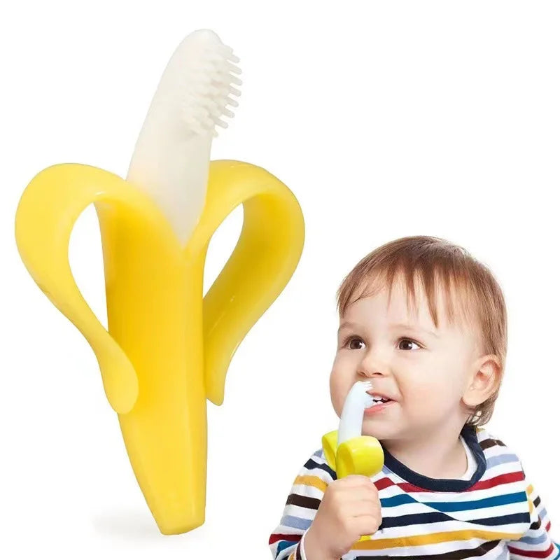 Muz şekli bebek teether & eğitim diş fırçası - Kıbrıs