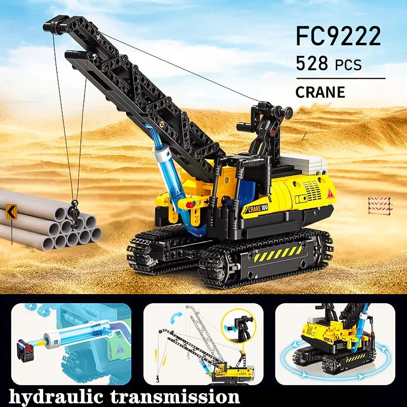 NoEnName_Null Hydraulic Drive Engineering Car Building Blocks - Cyprus