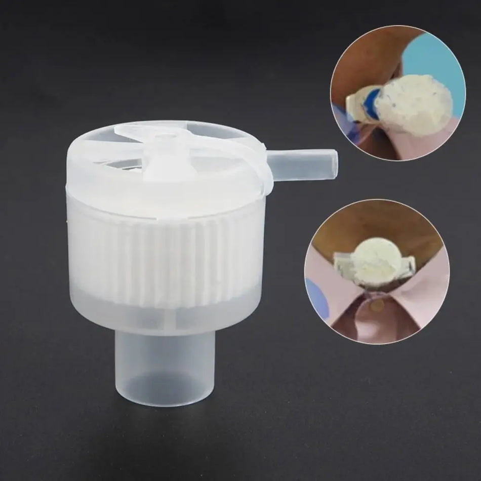 Lightweight L Type Disposable Breathing Filter for Tracheostomy