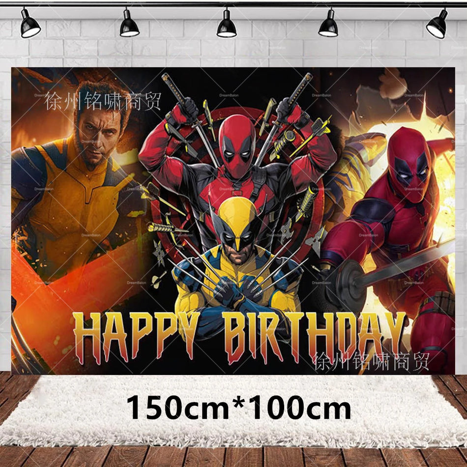 Комплект декорация за рожден ден на Deadpool и Wolverine