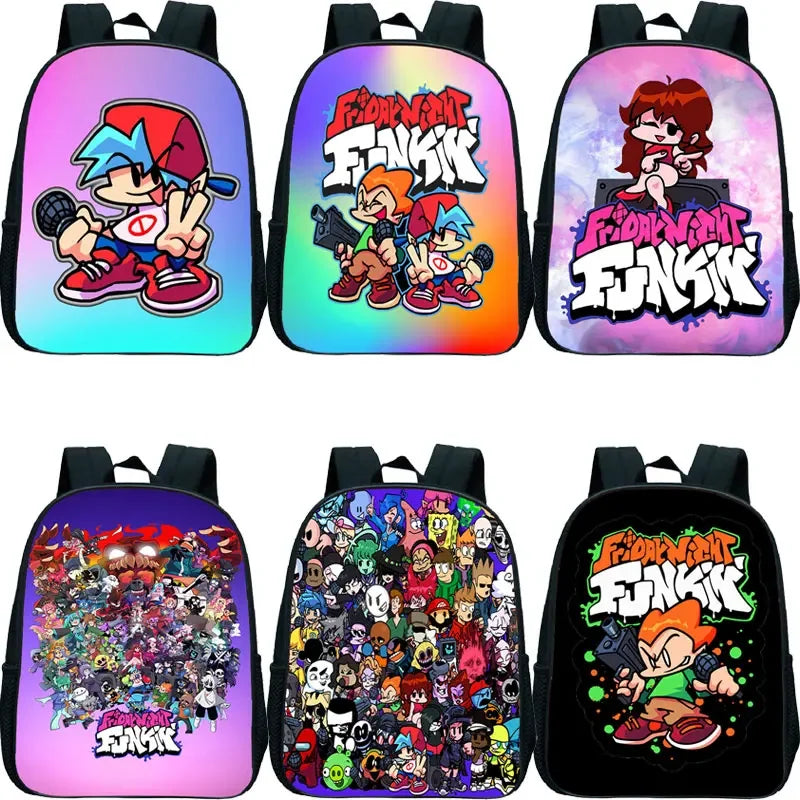 Friday Night Funkin Cartoon Mini Backpack for Kids - Cyprus