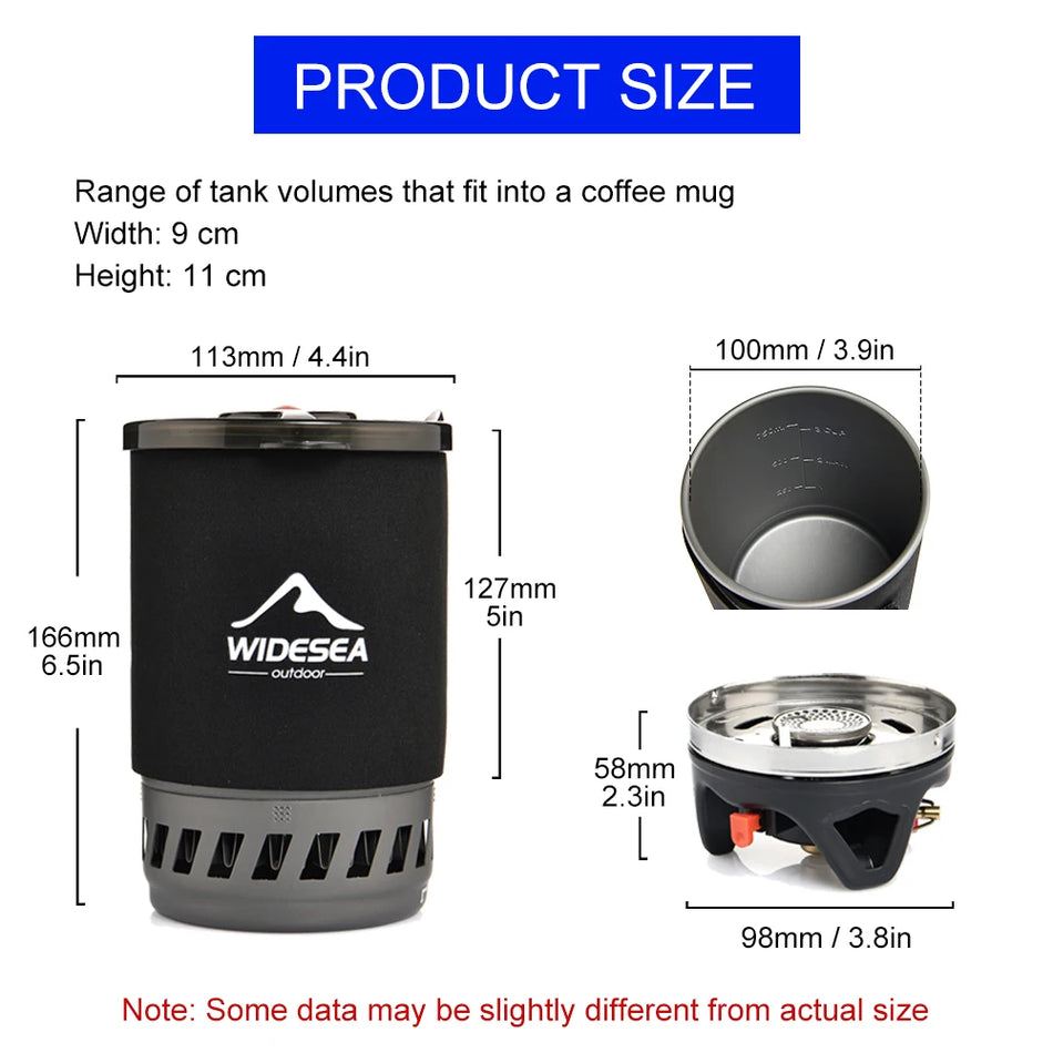 Widesea Outdoor Cooking System with Coffee Pot and Gas Stove