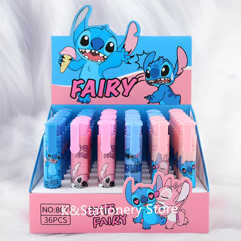 Stitch Touch Erasers Pen Retractable Press Pencil Rubber Correction Supplies for Kids - Cyprus