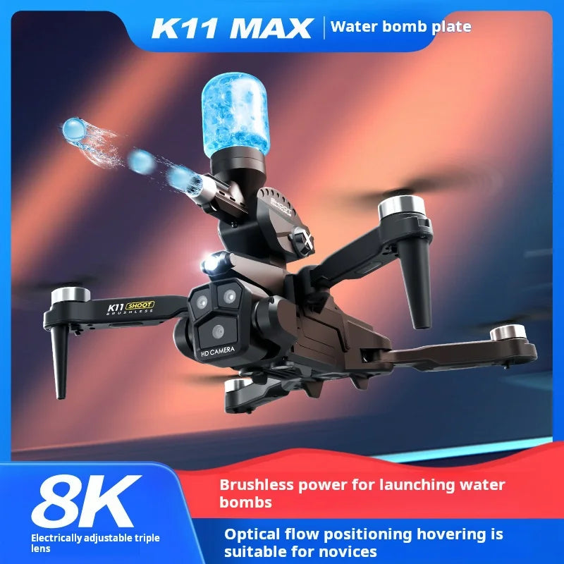 K11MAX En Çok Satan Fırçasız Drone Üç Işık Akışı Fırlatma Uzaktan Kumandalı Uçak Hava Fotoğrafçılığı Quadcopter Boy
