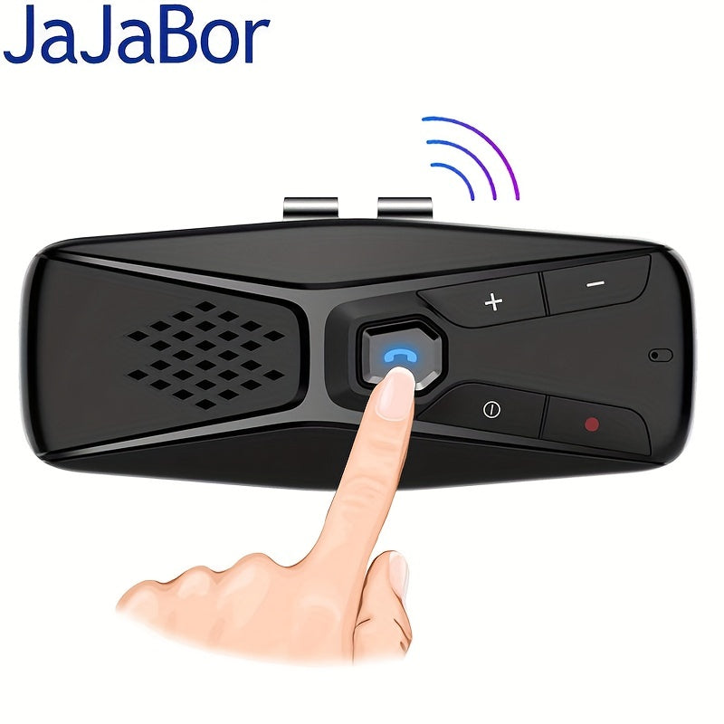 JaJaBor Wireless Car Kit Handsfree Speakerphone with Siri Assistance