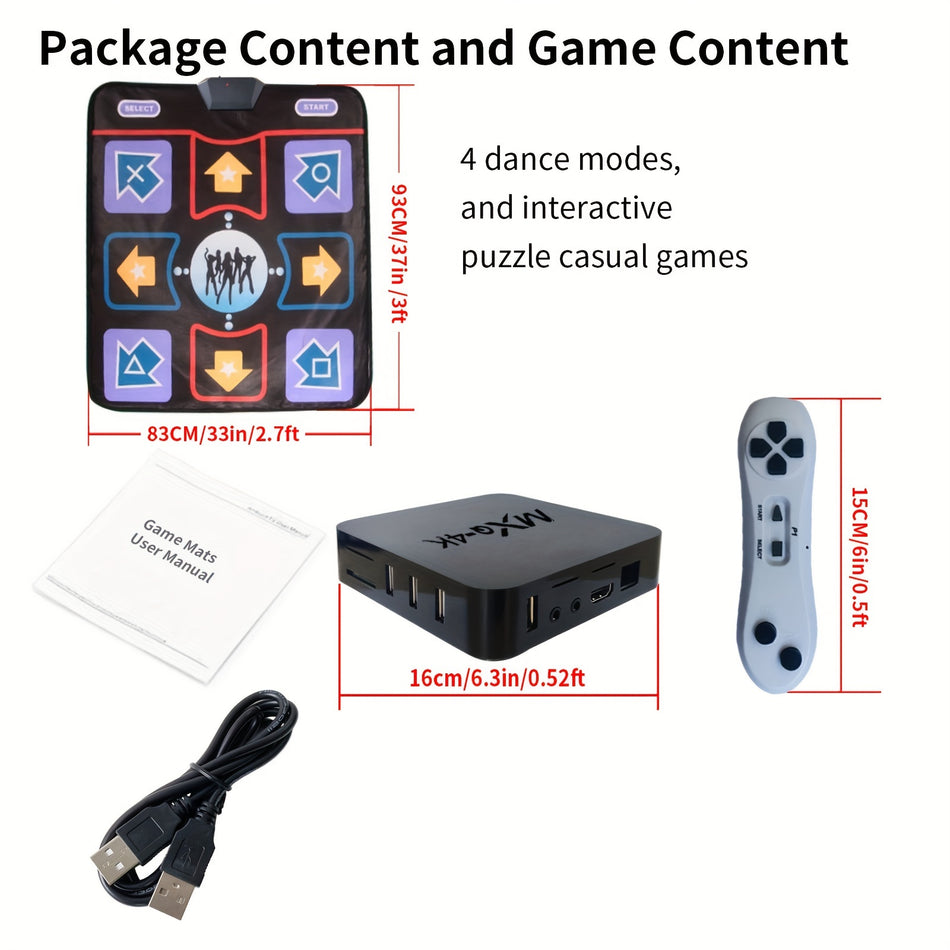 Electric HD TV Dancing Step Pad with Wireless Handle & 20+ Games - Perfect Gift Idea - Cyprus