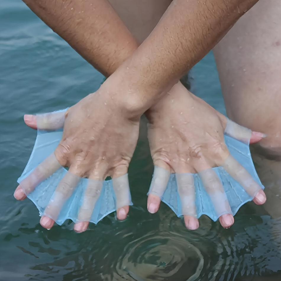 Cyprus Webbed Silicone Swimming Fins & Gloves Set