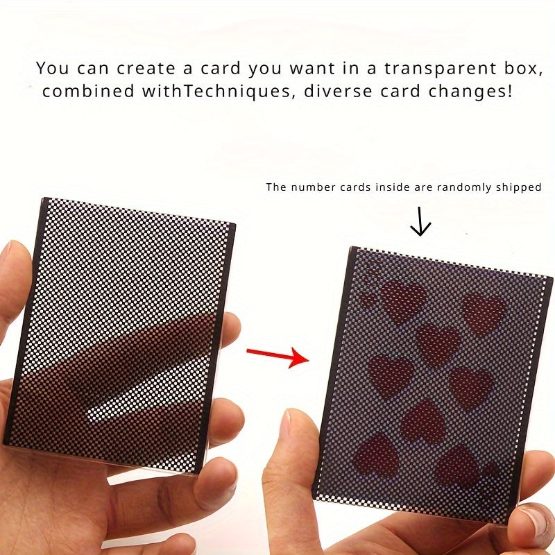 Black Transparent Exchange Card Box for Close-Up Magic - Cyprus