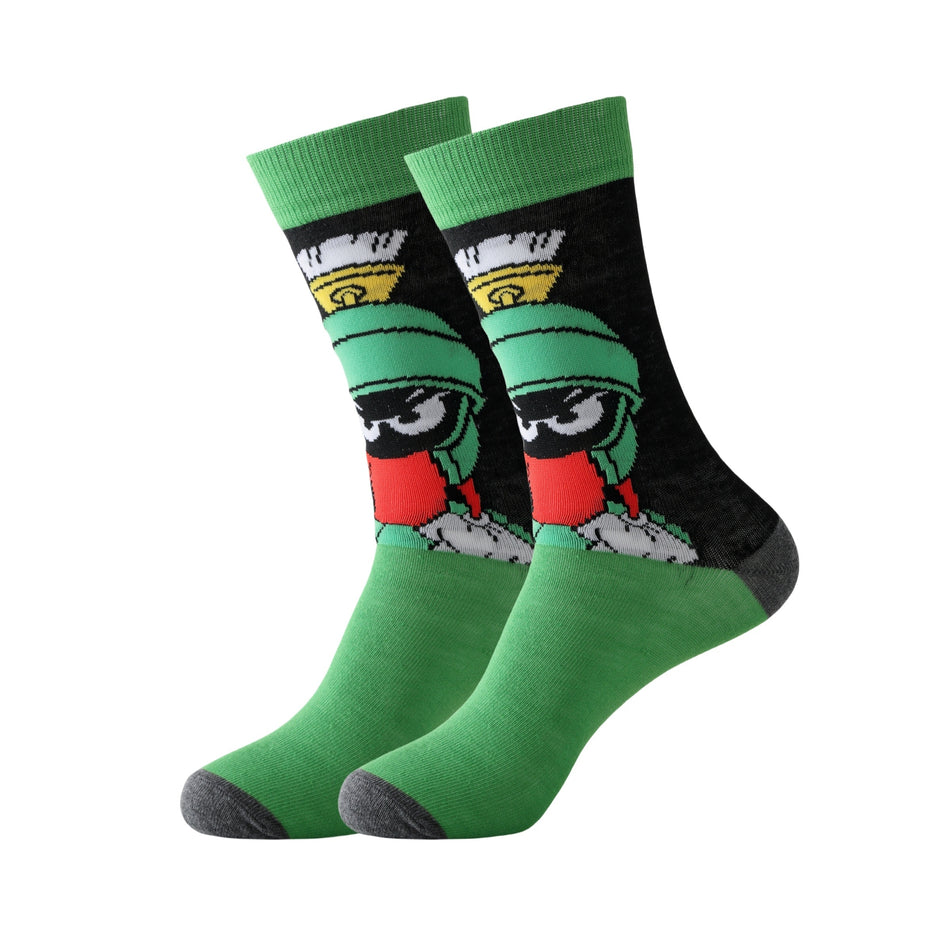 Mid-calf Animated Characters Pattern Socks - Creative Gift for Teens - Cyprus