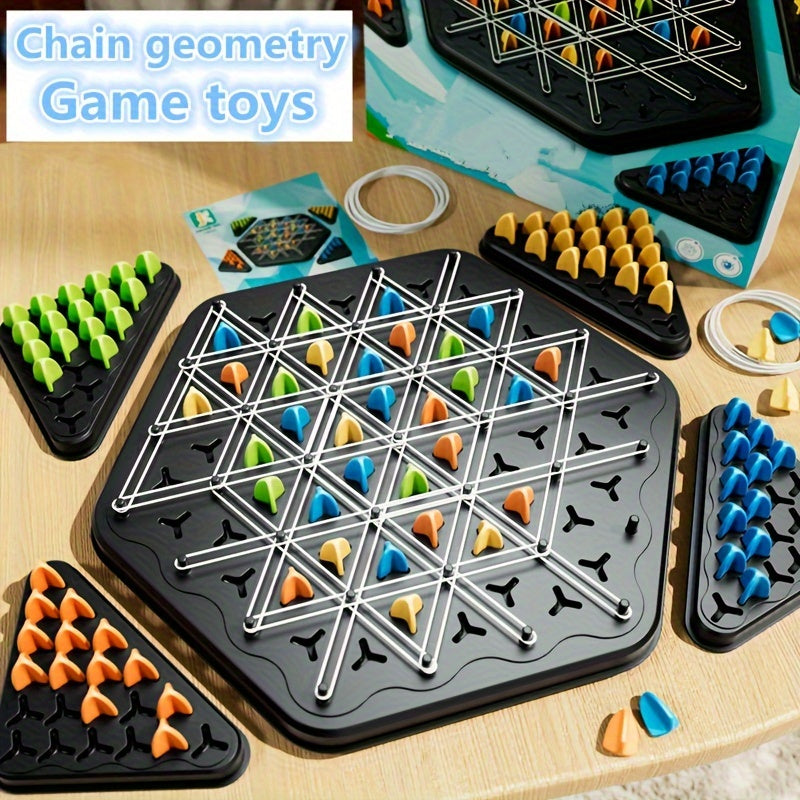 Interactive Chain Geometry Board Game - Puzzle Strategy Game for Kids - Cyprus