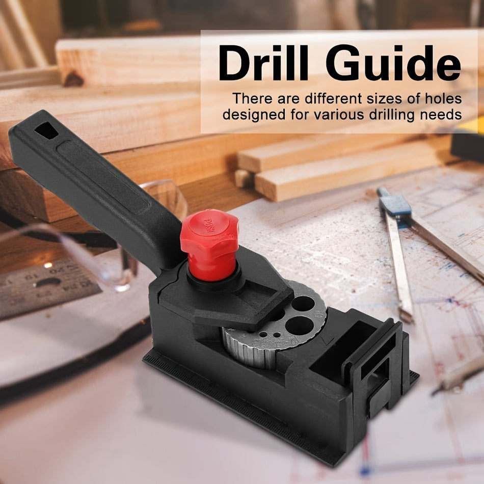 Universal Wood Dowel Drill Guide with Adjustable Hole Sizes 3-12mm