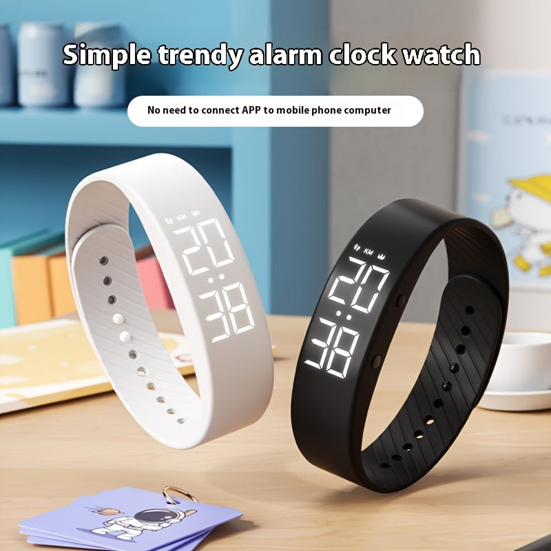 Step Counter & Strontwatch ile şarj edilebilir dijital spor saati