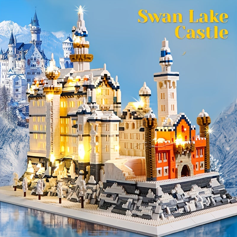 2790pcs Swan Lake Kalesi Yapı Taşları - Kıbrıs