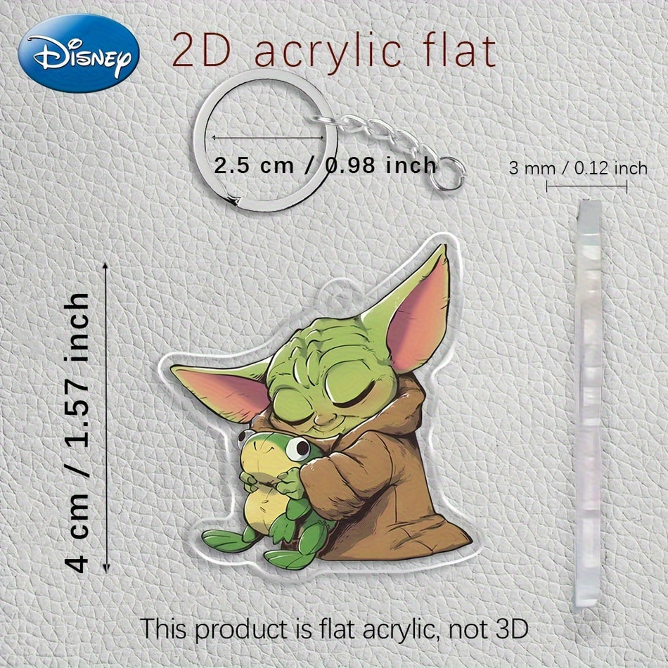 Netter Baby Yoda Acrylschlüsselkette mit Froschspielzeug - Ideales Geschenk für verschiedene Anlässe - Zypern