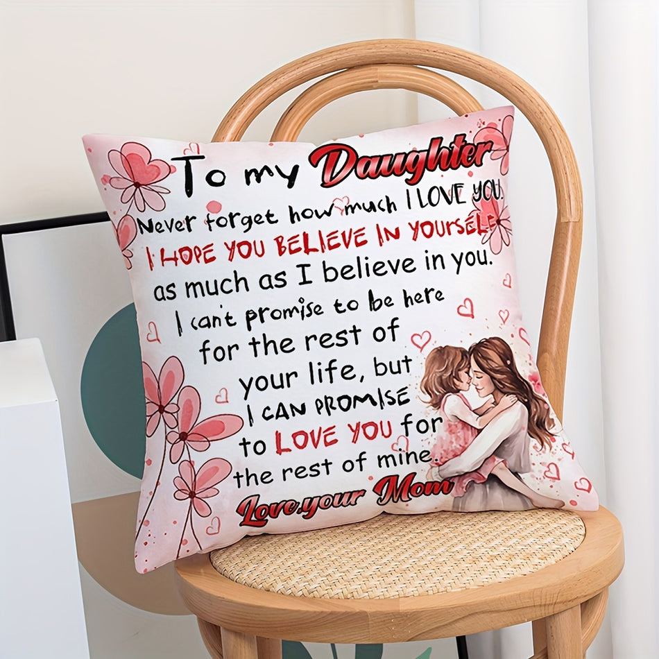 To My Daughter Throw Pillowcase - Cyprus