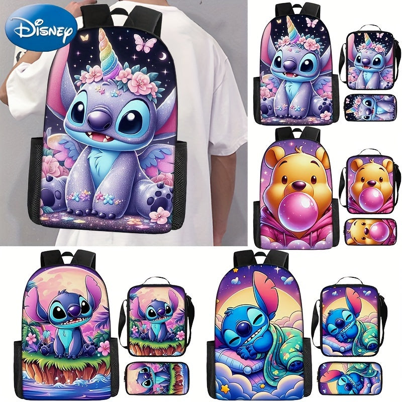 Stitch & Winnie the Pooh Backpack Set - Perfect for School or Travel - Cyprus