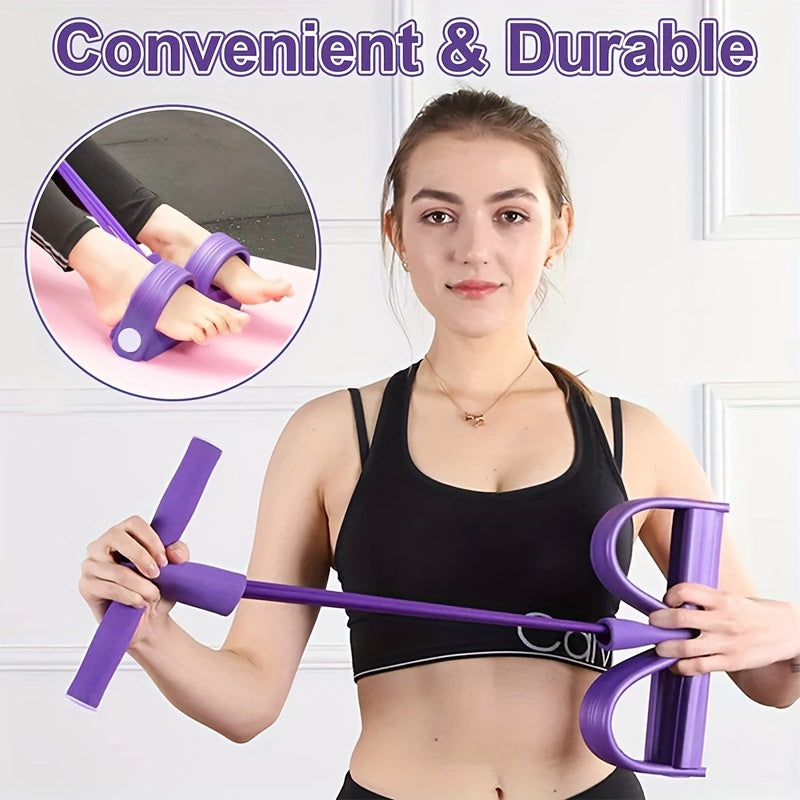 4-Tube Elastic Yoga Pedal Puller - Enhance Flexibility and Strength 🏋️‍♀️