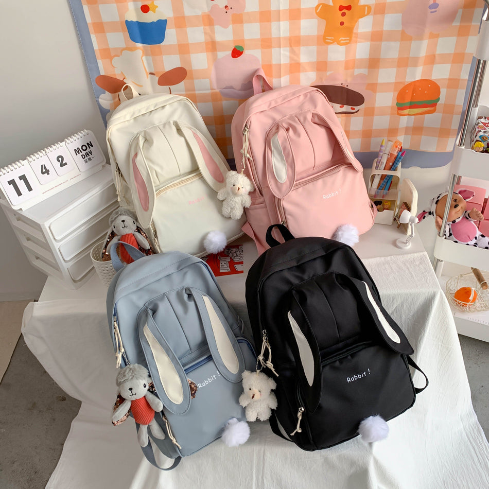 Casual Bunny Ears Backpack with Tablet Compartment - Cyprus