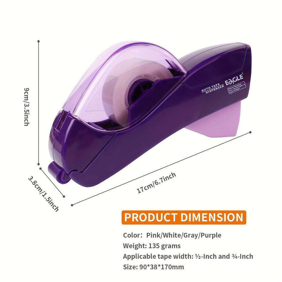 Eagle Automatic Tape Dispenser - Single Handheld Design for Effortless Gift Wrapping - Cyprus