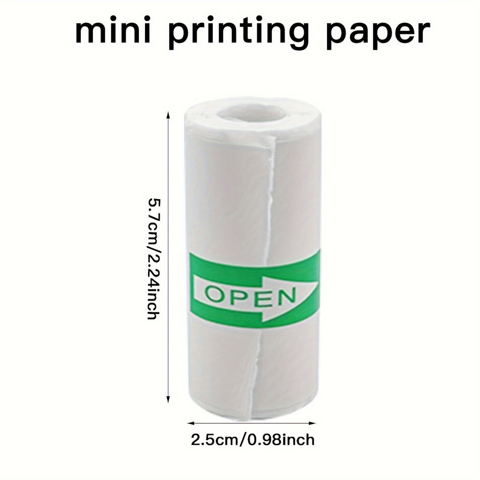 5pcs Mini Thermal Printer Sticker Paper 57x25mm - Portable Wireless Printing for Instant Cameras & Printers - Cyprus