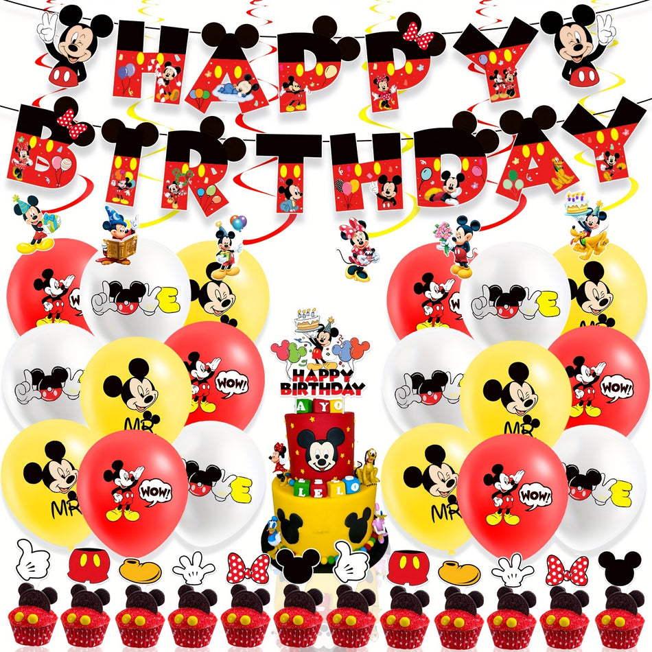 Mickey Mouse Birthday Party Kit - Officially Licensed - Festive Decorations Kit for Mickey & Minnie Mouse Birthday Celebrations - Cyprus