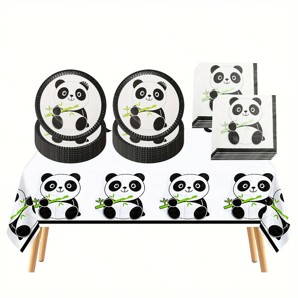 "41pcs Panda Party Tableware Set - Cyprus"