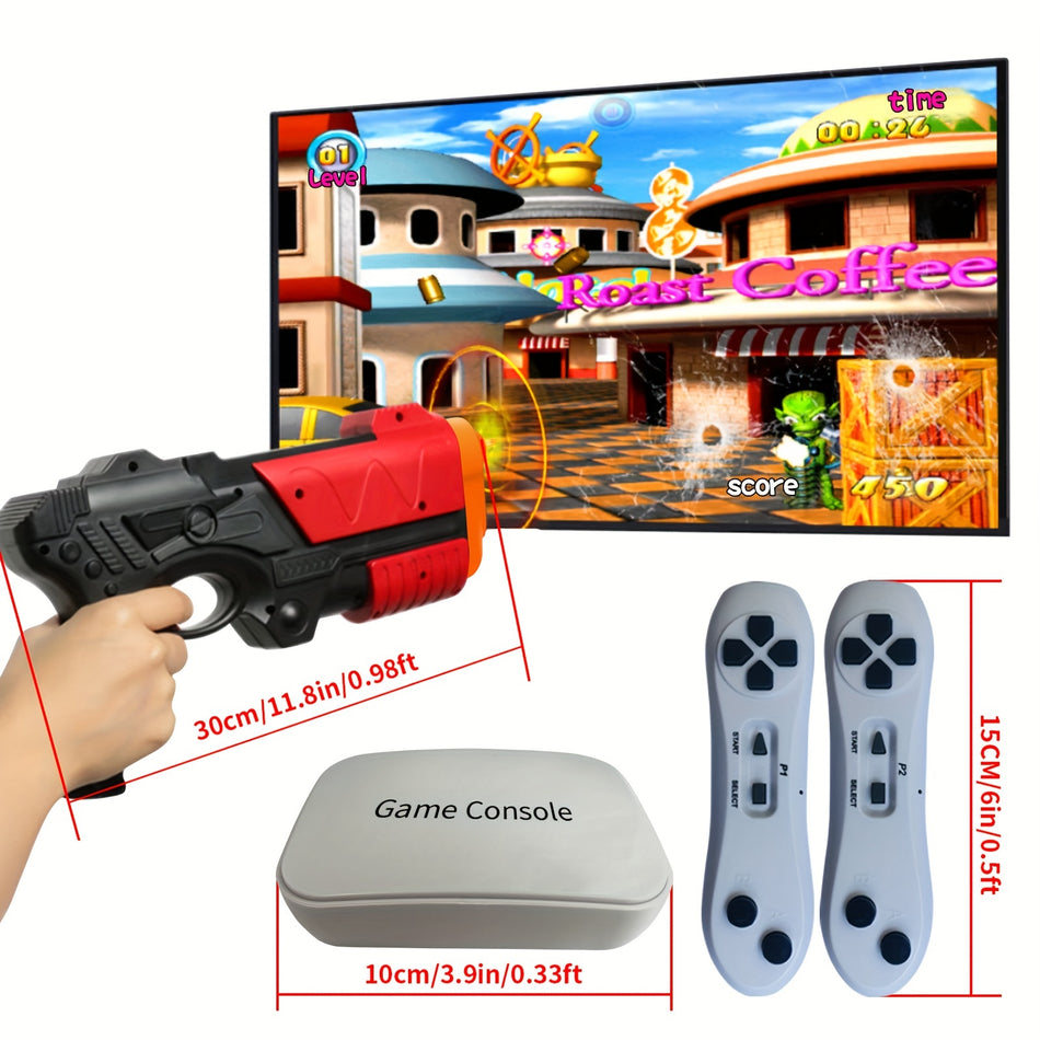 Retro Game Console with AR Gun Games & Wireless Controllers - Cyprus