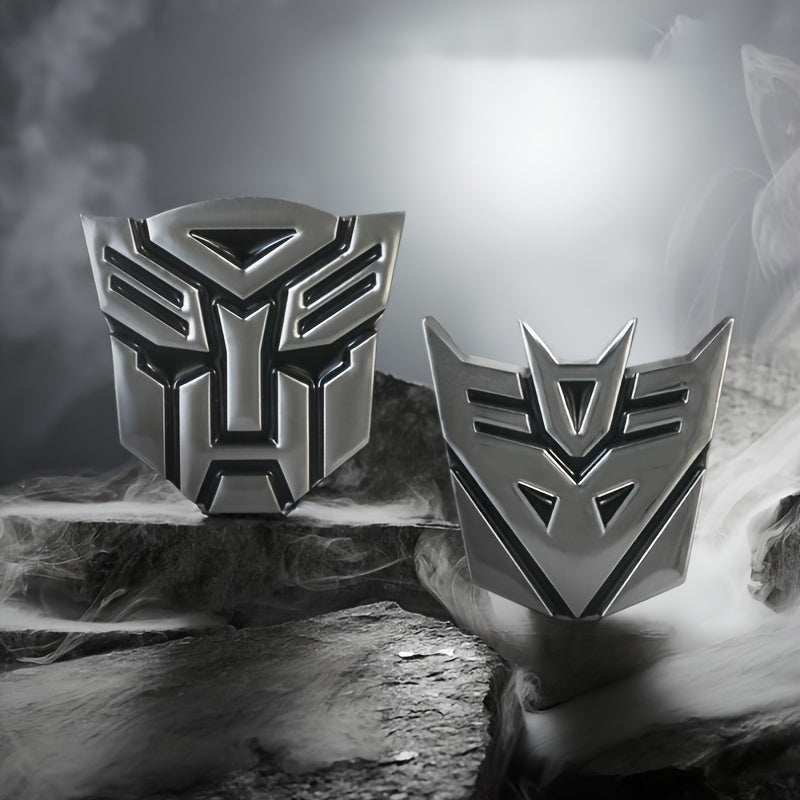 Official Transformers 7cm Metal Car Stickers - Cyprus