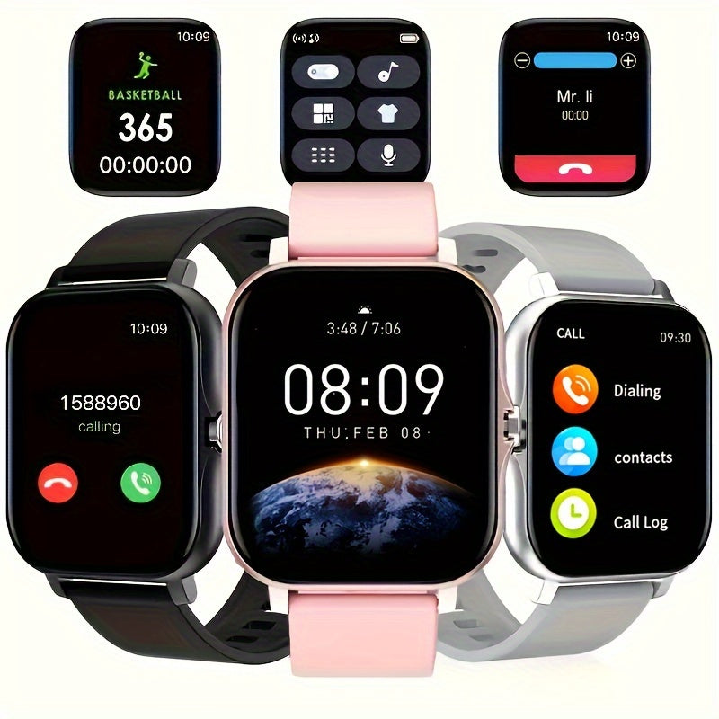 Wireless Calling Smartwatch with Multiple Sports Modes - Customizable Wallpaper - Fashionable Digital Display for Men and Women - Cyprus