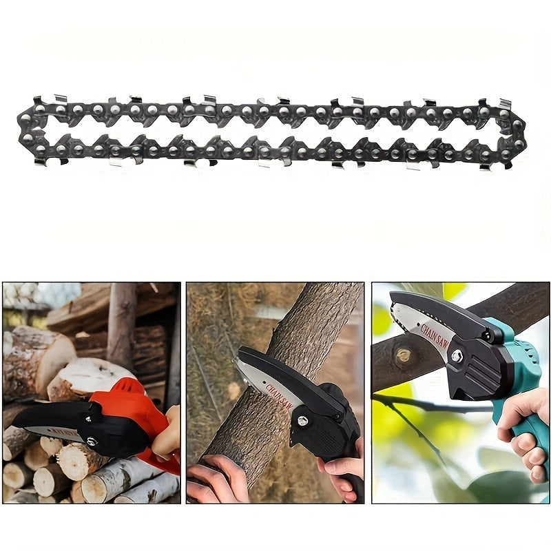 GOXAWEE 4/6in Mini Chainsaw Replacement Cordless Electric Portable Chainsaw Chain, 24V Mini Cordless Electric Chainsaw Pruning Shears Chainsaw For Wood Branch Cutting - Cyprus