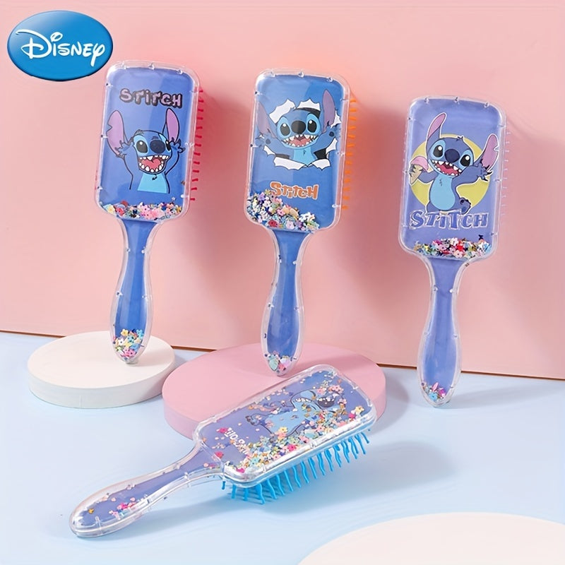 Stitch Pattern Hair Comb with Sequins & Scalp Massage Air Cushion - Cyprus