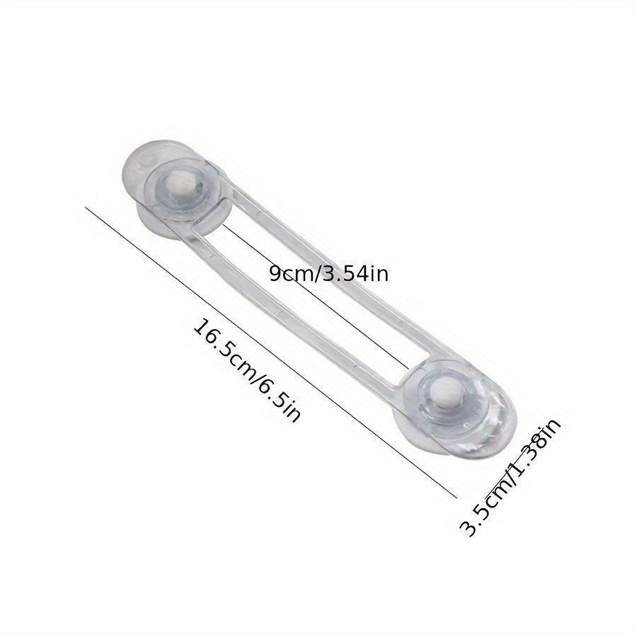 10pcs Multifunctional Transparent Drawer Safety Locks