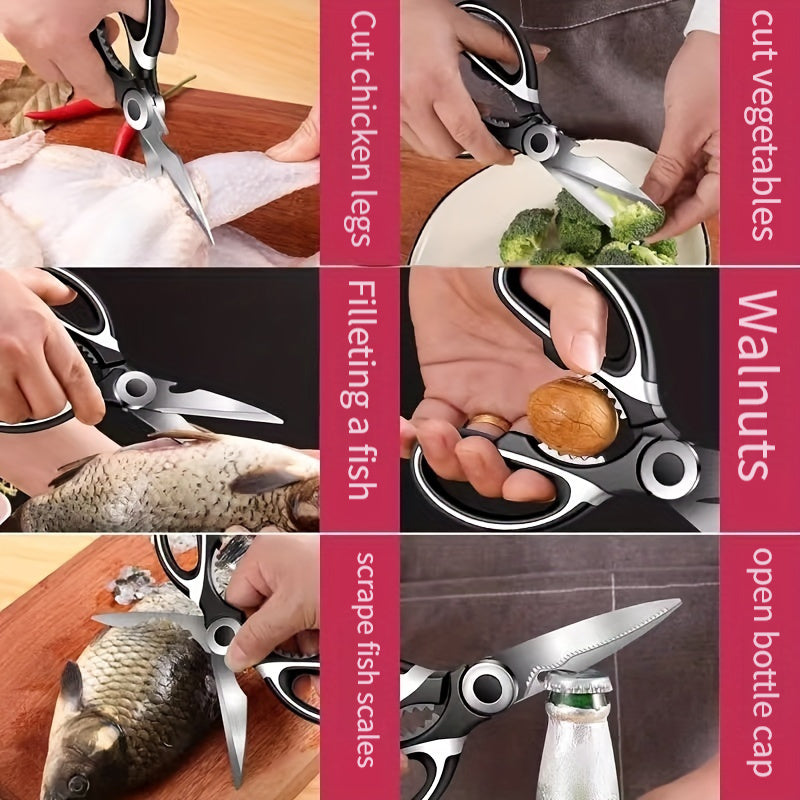Multifunctional Stainless Steel Kitchen Scissors - Cyprus