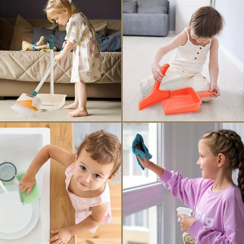 Kids abnehmbare Reinigungsset - Spielzeug Sweep, Mopp und Dustpan - Zypern -