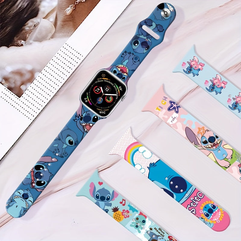 Stitch Silicone Strap For Apple Watch - Fun-loving Stitch Theme - Cyprus