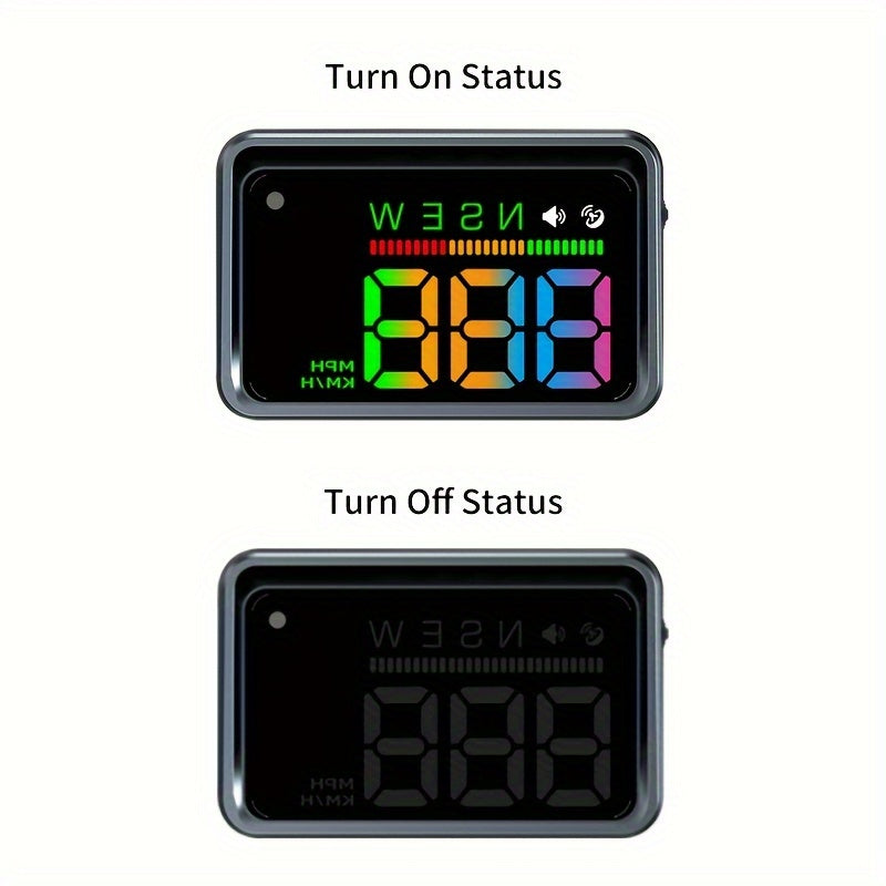 KWHUD Universal Car Head Up Display mit Tachometer und LED -Licht