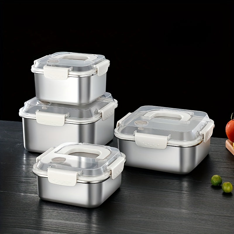 Leakproof SUS304 Stainless Steel Food Preservation Container with Lid