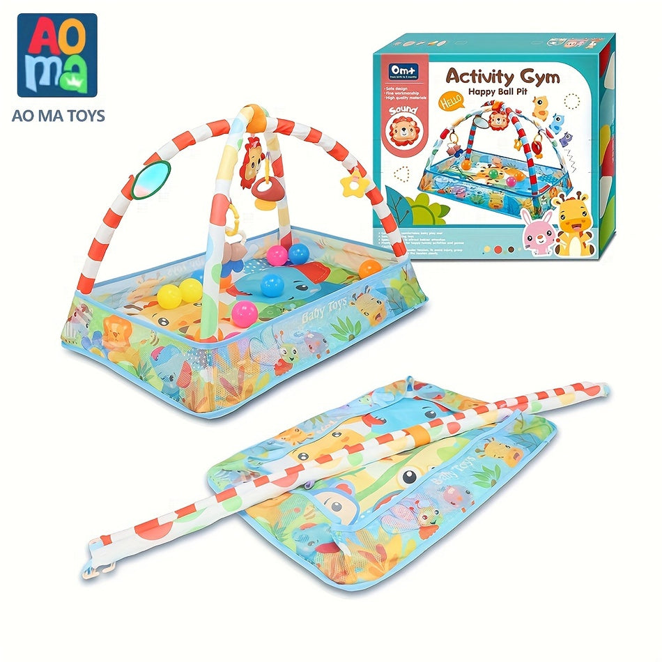 Aoma Baby Play Mat & Activity Gym с сенсорными игрушками и мячом - Кипр