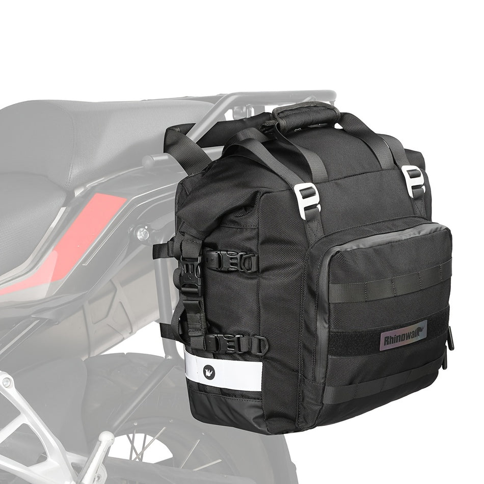 20L Waterproof Motorcycle Saddlebag with Quick Release Mechanism - Cyprus