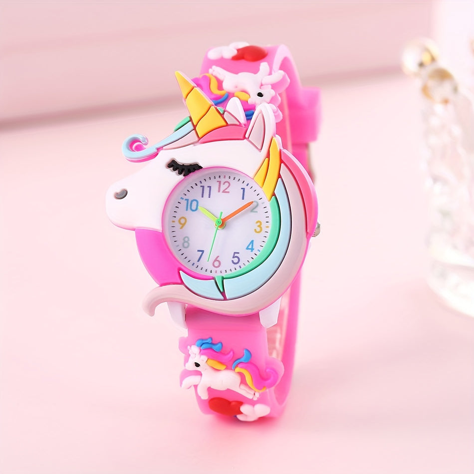 Children's Unicorn Silicone Cartoon Watch Gift For Kids - Cyprus