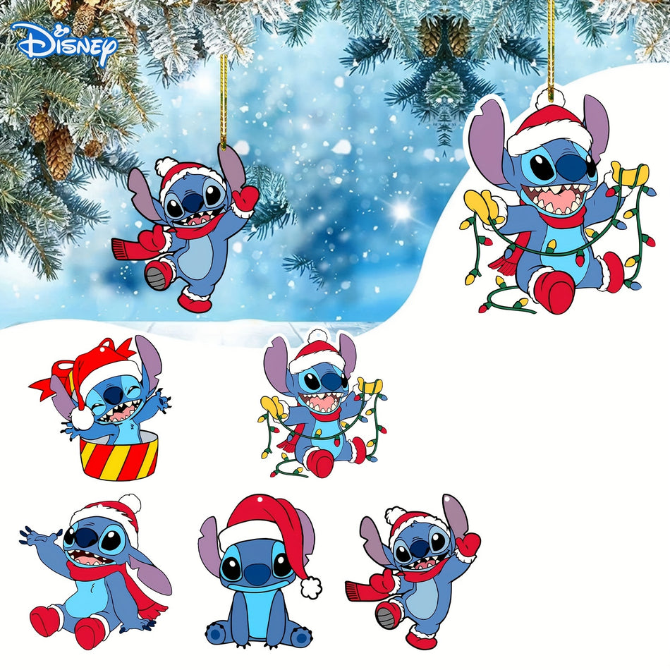 Stitch Akrilik Noel süsü - canlı günlük dekor, pil gerekmez - Kıbrıs