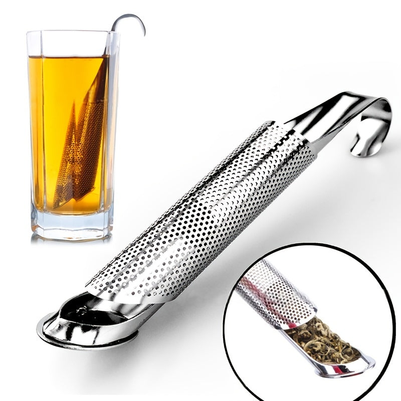 Stainless Steel Long-Handle Tea Strainer Wand for Loose Tea and Spices