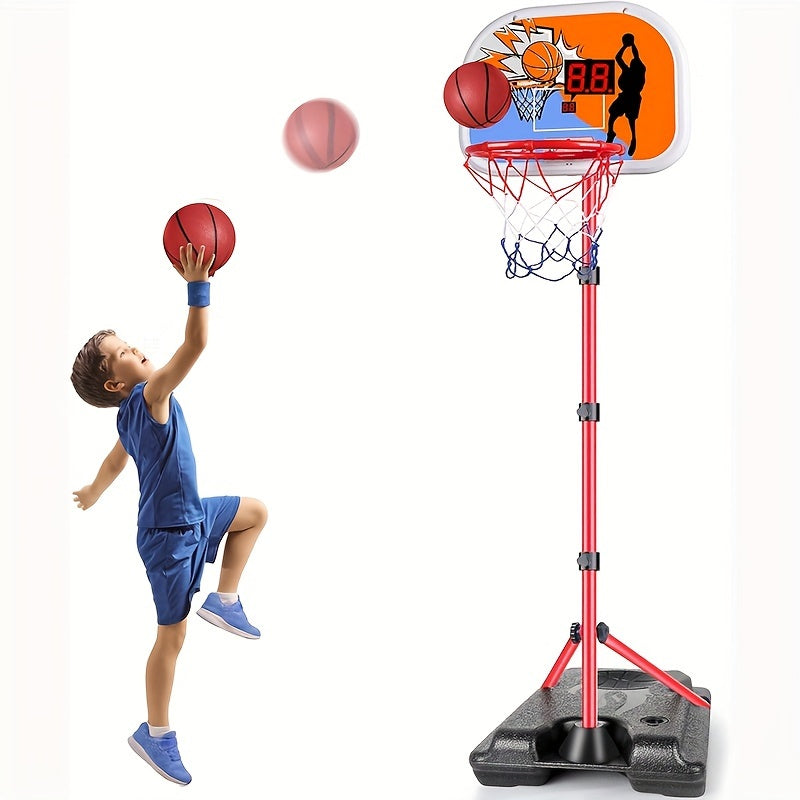 Adjustable Height Basketball Hoop with Electronic Scoreboard - Perfect Mini Basketball Set for Kids - Cyprus