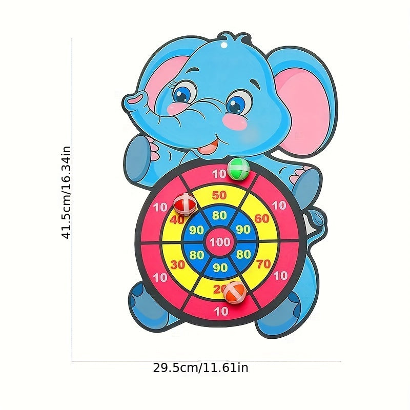 Pattern Elephant Sticky Ball Dart Plate Target For Kids - Foldable - Κύπρος