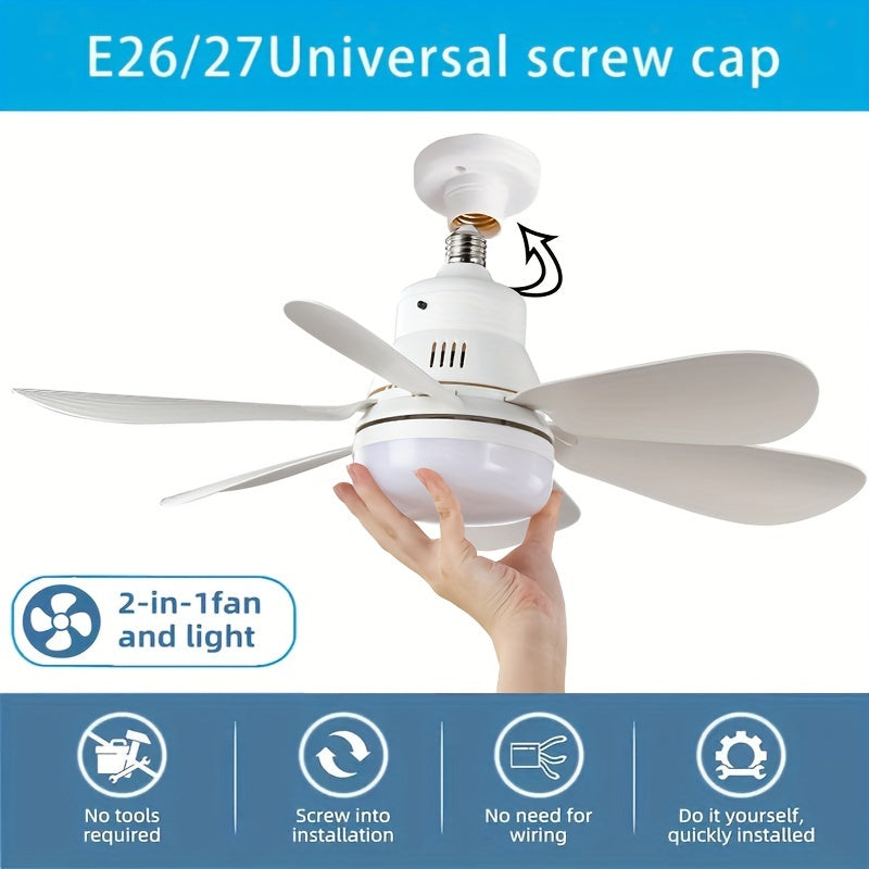 Adjustable Ceiling Fan With Remote Control & LED Lights - Cyprus