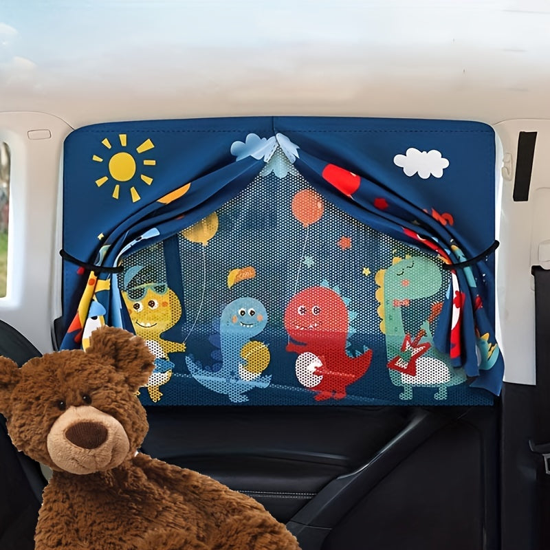 Car Side Window Sun Shade Cover - For Full Blackout and Half Blackout - Sitting And Lying Adjustable - WK05417