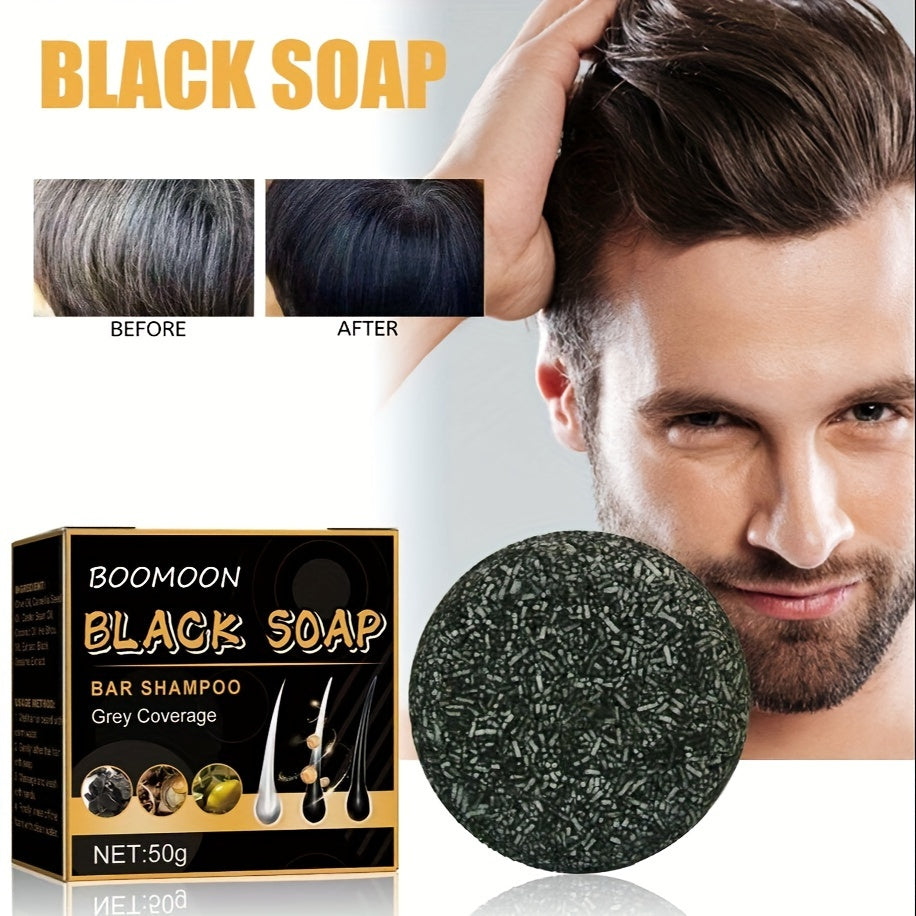 Natural Hair Shampoo Bar with Polygonum Multiflorum & Black Sesame Extract