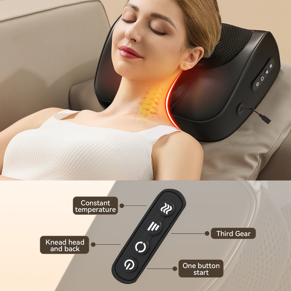 Cordless 3D Kneading Neck & Back Massager with Heat - Cyprus